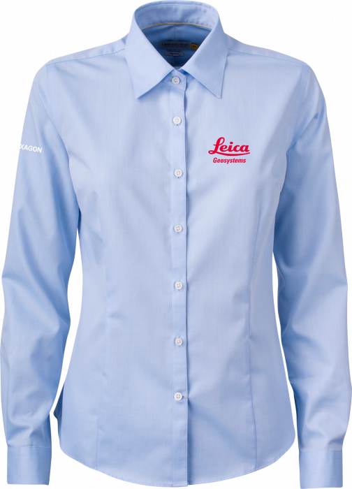 Harvest and Frost - Leica Ladies Shirt (Embroidered) - Sky Blue