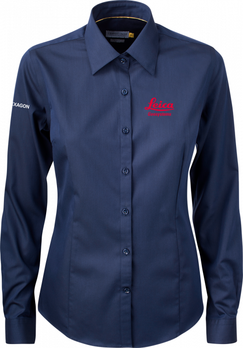 Harvest and Frost - Leica Ladies Shirt (Embroidered) - Navy