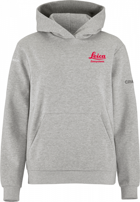 Craft - Leica Hoodie Women (Embroidered) - Grå Melange DK