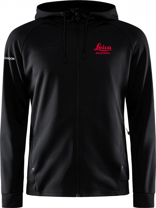 Craft - Leica Full-Zip Hoodie Men (Embroidered) - Nero