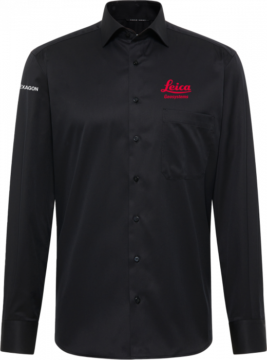 Eterna - Leica Cover Shirt Comfort Fit, Men (Embroidered) - Negro