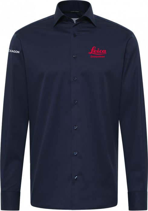 Eterna - Leica Cover Shirt Modern Fit Men (Embroidered) - Marine