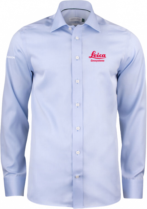 Harvest and Frost - Leica Slim Fit Shirt Men (Embroidered) - Sky Blue