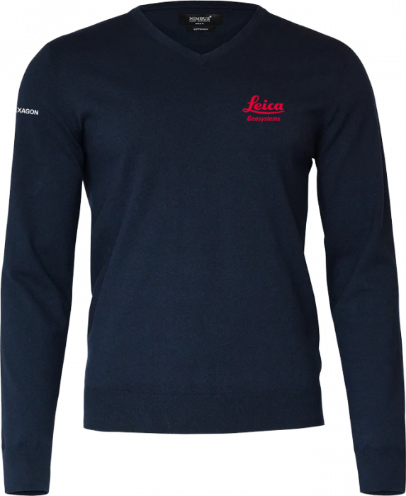 Nimbus CPH - Leica V-Neck Men (Embroidered) - Marin