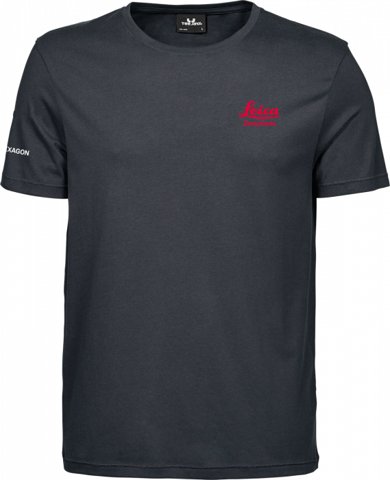 Tee Jays - Leica Cotton T-Shirt Men (Embroidered) - Dark Grey